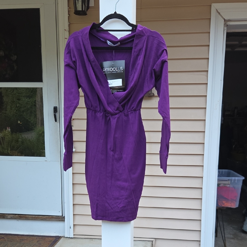NWT Rebdolls Long Sleeve Bodycon Dress